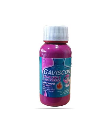 A 2 Z Store Gaviscon Advance Aniseed 500ml Pack of 2 with (2 Free Plastic  Liquid Measuring Cups 30ml)