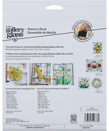  Gallery Glass, Black Liquid 2 fl oz Leading Perfect for Stained  Glass DIY Paint Projects, 19702