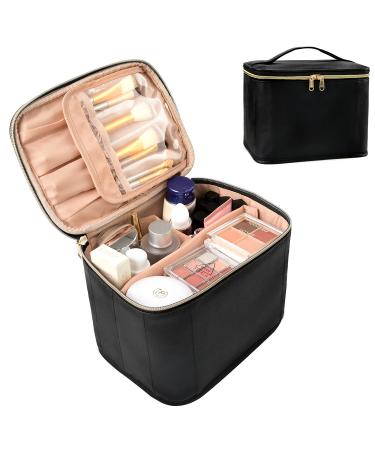 OCHEAL Makeup Brush Holders 2 Pack of Makeup Brush Organizer Travel Case  Retractable Plastic Travel Makeup Brush Holder For Vanity Makeup Artist  Brushes Storage Cup Plastic Clear-2pcs