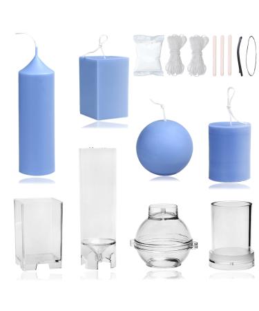 MILIVIXAY Wax Melt Containers-6 Cavity Clear Empty Plastic Wax Melt Molds-25  Packs Heart Shape Clamshells for Tarts Wax Melts.
