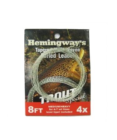3 PC Aventik Premium Fly Fluorocarbon Tapered Leader Fly Line