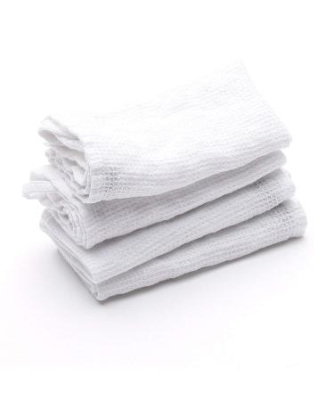 Linen Waffle Bath Towel Optical White - LinenMe