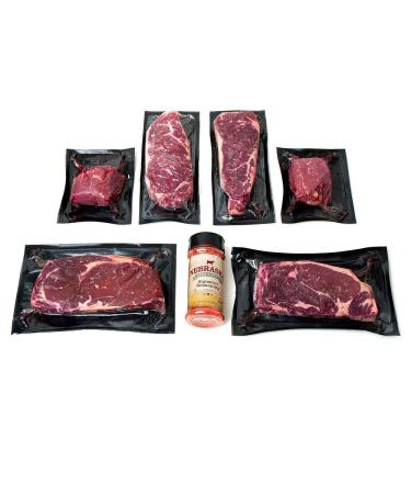 Aged Angus Ribeye & Premium Ground Beef Patties By Nebraska  Star Beef - All Natural Hand Cut & Trimmed With Signature Seasoning -  Gourmet Steak Gifts Delivered To Your Home 
