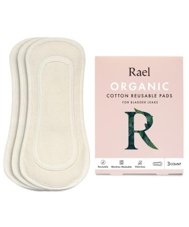 Rael Reusable Panty Liners Menstrual, Organic Cotton Cover - Postpartum  Essential, Cloth Panty Liners for Women, Washable, Soft and Thin, Leak  Free