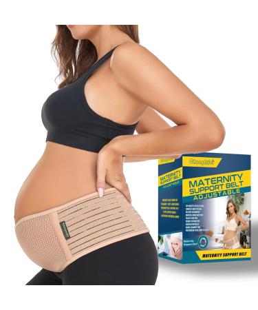 3 in 1 Postpartum Support - Recovery Belly/waist/pelvis Belt Shapewear Slimming  Girdle, Beige, One Size Beige One Size (Pack of 1)