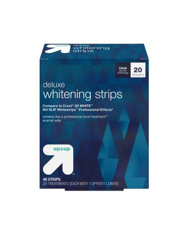 Up&Up Deluxe Whitening Strips - 20 Day Treatment - 40ct