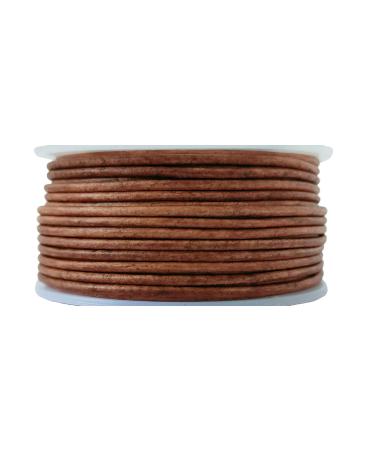 Cords Essentials Round Genuine Leather String Cord, Rope for Jewelry  Making, Necklaces, Bracelets, Kumihimo Braiding, Wraps