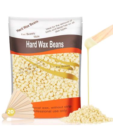 Wax Beads, Hard Wax Beads for Hair Removal, Leaflai 1lb Wax Beads for Hair  Removal for Brazilian, Underarms,Bikini, Back and Chest Large Refill Pearl  Beans for Wax Warmer (Chamomile) 1 Pound