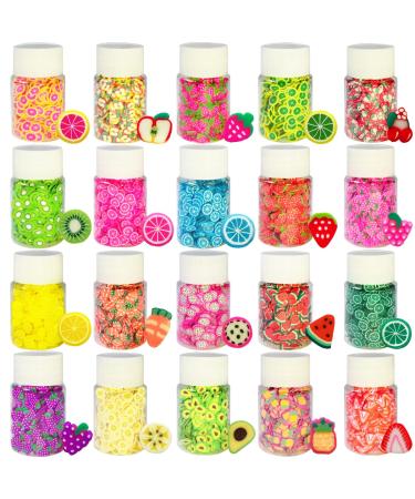 EHOPE Fake Sprinkles Fruit Nail Art Slices Clay Sprinkles Polymer Slices Faux  Sprinkles DIY Nail Art Supplies Making Kit Decoration Arts Crafts for Nail  Art and Cellphone Decorations ( 24 Styles )