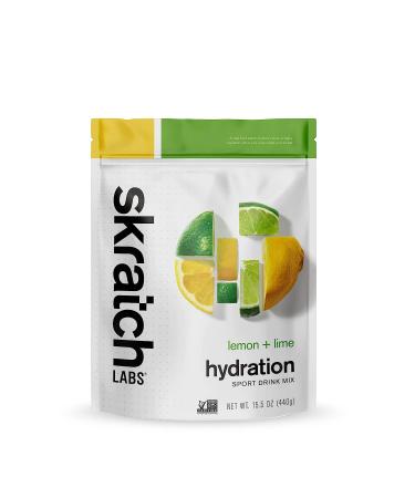 Skratch Labs Hydration Drink Mix- Lemon Lime- 20 Servings- Electrolyte Powder for Exercise, Endurance and Performance- Essential Electrolytes for Energy and Rapid Recovery- Non-GMO, Vegan, Gluten Free Lemon and Lime 15.5 O