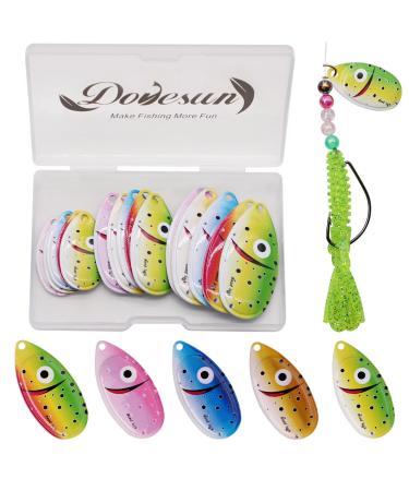 Dovesun Crappie Lures Kit, Soft Plastic Fishing Lures Crappie Walleye Trout  Bass Fishing Baits Fishing Grubs 
