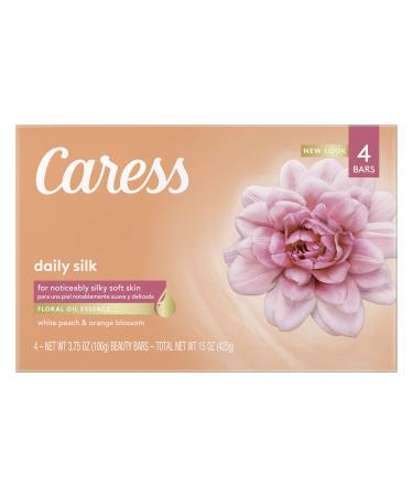 Caress Beauty Bar Soap For Silky Soft Skin Daily Silk With Silk