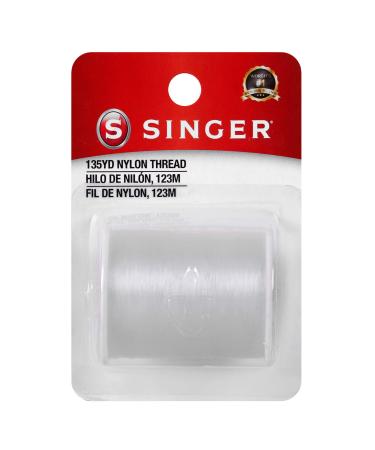 SINGER 00260 Clear Invisible Nylon Thread  135-Yard