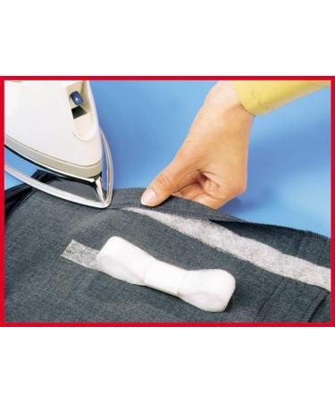 Iron-on Hem Clothing Tape 2 Rolls Adhesive Hem Tape 1 Inch x 5.5 Yards Pants  Fabric Tape No Sew Iron on Hemming Tape Fabric Fusing Tape Roll for Sewing  Pants Dress Jeans
