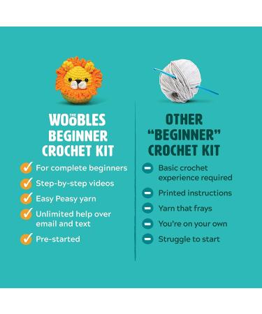 biuzii croet full kit for beginners, crochet kit, the woobles crochet kit