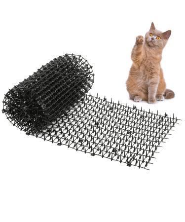 One Sight 6.5 Ft Scat Mat for Cats with Spikes, Cat Repellent Outdoor, Cat Deterrent Indoor, Dog Digging Deterrent for Garden and Fence, Cats Stopper Network, 78x11 inches Black