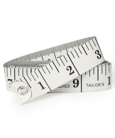 Tape Measure Measuring Tape for Body, Accurate Dual Scales Standard & Metric. Soft Flexible Fiberglass. Perfect Scale Measure for Body Weight Loss Medical Measurement Home Art Craft Measurements white 60 INCH / 150 CM