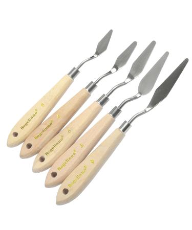 AebDerp 5pcs Big Palette Knife for Acrylic Painting Oil, Canvas