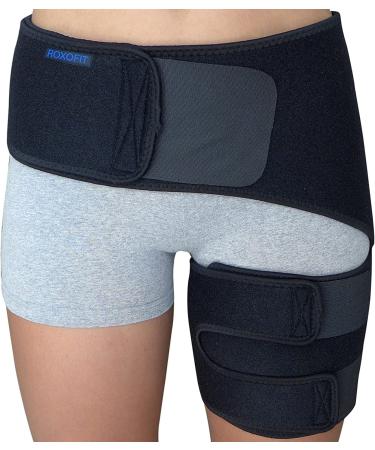 ROXOFIT Calf Brace for Torn Calf Muscle and Shin Splint Pain Relief - Calf  Compression Sleeve for Strain, Tear, Lower Leg Injury - Neoprene Runners