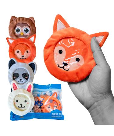 ICEWRAPS - Kids Ice Packs for Boo Boos - Gel Bead Ice Packs for Kids - Kids Reusable Ice Packs for Injuries - Small Ice Packs for Kids First Aid Kit - 4 Boo Boo Ice Packs for Kids