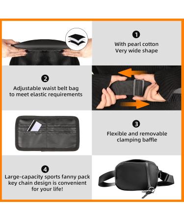 Fanny Packs for Women Fashionable Crossbody Bags Belt bag Multi-color  Waterproof Waist Bag Plus Size Fanny Pack for Men with Headphone Jack for