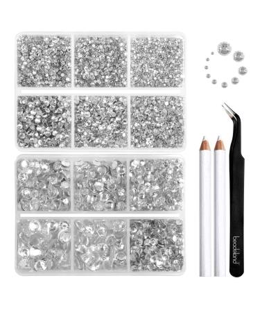 Nail Art Rhinestones, Nail Gems and Rhinestones Kit with Wax Pencil  Flatback AB Rhinestones for Nails, Crafts, Makeup, Face, Clothes, Shoes in  2023