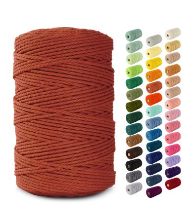 Nook Theory 3mm Macrame Cord 220 Yards - 4mm 5mm Soft Macrame Rope Perfect  for Knots - Macrame Supplies for Wall Hangers & Boho Decorations - Cotton