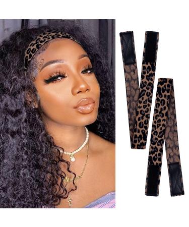 Elastic Band for Wigs 3.5Cm Edges Bands with Velco Ends 2PCS Adjustable Elastic  Band for Wigs Elastic Headband Edge Laying Band For Baby Hair Closure  Frontal Wigs 1.37 Inch (Pack of 2)