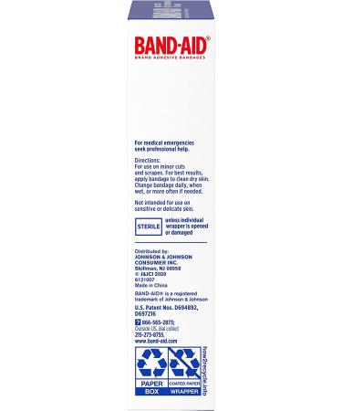 Band-Aid Brand Sterile Tough Strips Adhesive Bandages for First Aid & Wound  Care, Durable Protection & Comfort for Minor Cuts & Scrapes, Heavy-Duty  Fabric Bandages, Extra Large, 10 ct (Pack of 2)