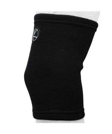 KARM Kids Knee Sleeve - Pull-Up Knee Support for Sports, Everyday Activities and Different Knee Conditions. One Size Product which is designed to fit both the right and left knee. Black One Size