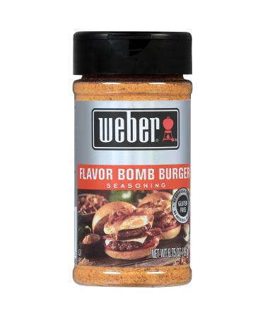Weber Flavor Bomb Burger Seasoning, 6.75 Ounce Shaker Bomb Burger Seasoning  6.75 Ounce (Pack of 1)