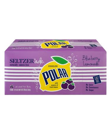 Polar Beverages Blueberry Lemonade Seltzer'ade, 8 pk, 12 fl oz