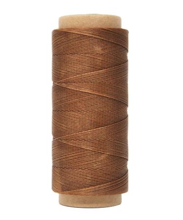 Flat Waxed Thread for Leather Sewing - Leather Thread Wax String Polyester  Cord for Leather Craft Stitching Bookbinding by Mandala Crafts 