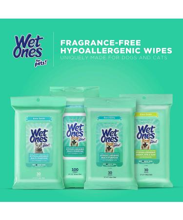 Wet Ones Sensitive Skin Hand & Face Wipes Canister, Fragrance Free
