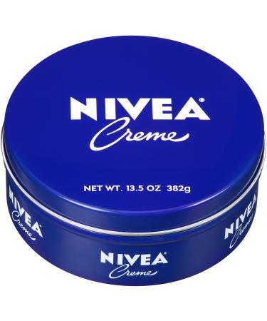 NIVEA Creme Body, Face and Hand Moisturizing Cream, 13.5 Oz Tin Unscented  13.5 Ounce (Pack of 1)