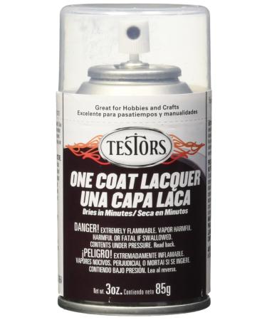  Testors TLACQUER-1834 Aerosol Lacquer Paint 3oz-Wet Look Clear