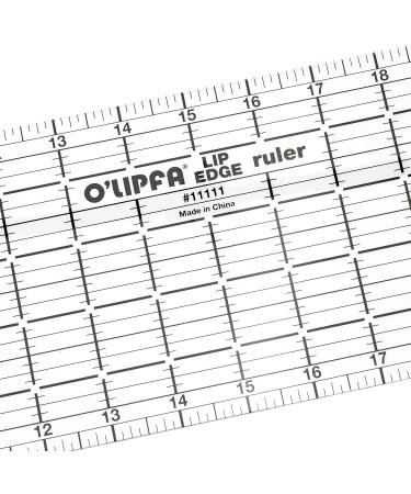 O'Lipfa Ruler with Lip Edge 18x3