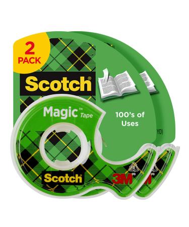 Scotch Removable Tape, 3/4 in x 1,296 in, 2 Boxes/Pack, Post-it Technology  (811-2PK)