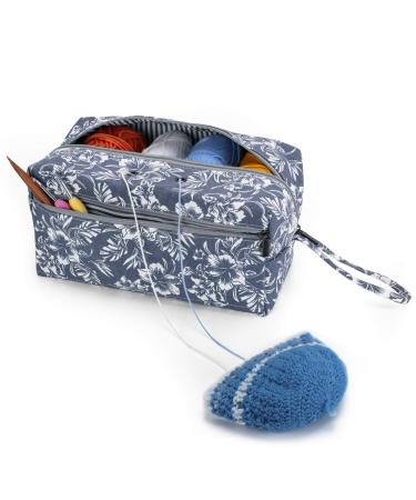  Knitting Bag, Large Yarn Storage Organizer, Crochet Bags and  Totes, Yarn Bags for Crocheting, Yarn Holder Case for Knitting Needles,  Crochet Hooks, Knitting Accessories, Unfinished Project, Grey.