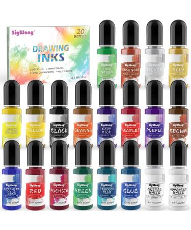Alcohol Ink Set - 28 Bottles Vivid Colors High Concentration Metallic  Alcohol Paint Resin Dye, Safe Fast Drying Effect, Alcohol Ink for Epoxy  Resin