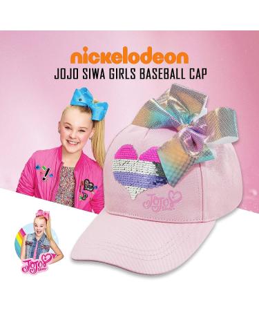 Nickelodeon Girls Jojo Siwa Pink Baseball Cap Hat - Age 4-8