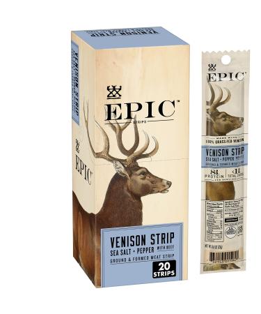 EPIC Bars, Variety Pack (Chicken, Beef, Venison), Keto-Friendly, 12 ct