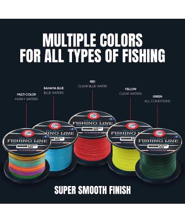 1000M Braided Fishing Line Abrasion Resistant Superline With Zero
