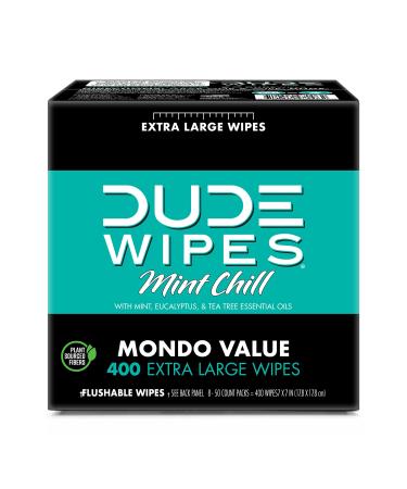 DUDE Wipes Flushable Adult Wipes with DUDE Bombs Toilet Spray - 18