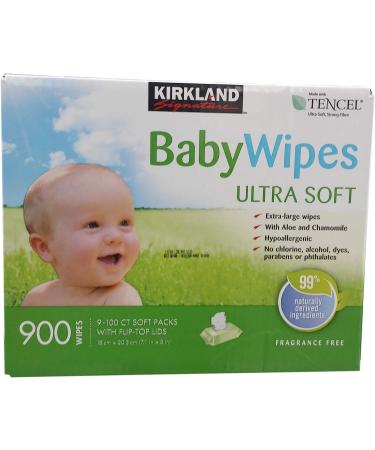 Kirkland Signature Baby Wipes (900 Wipes) 900 Count (Pack of 1)