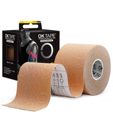 Ok Tape Adhesive Patches for Medtronic Guardian and Other Sensor, Waterproof & Sweatproof CGM Patches, Long Last Sensor Patches 15 Pcs, Beige