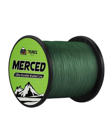 RUNCL Braided Fishing Line, 8 Strand Abrasion Resistant Braided Lines,  Super Durable, Smooth Casting, Zero Stretch, Smaller Diameter, Rainbow  Color for Extra Visibility, 328-1093 Yds, 12-100LB 