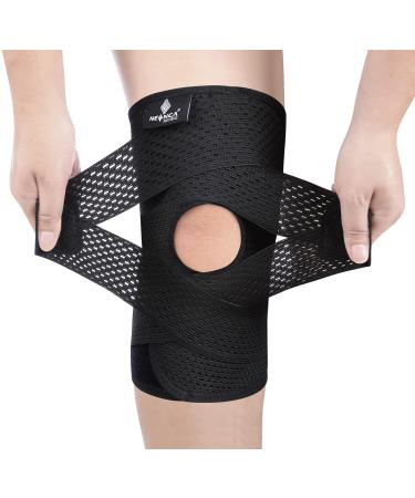 NEENCA Copper Knee Brace, Professional Knee Support with Patella Gel Pad &  Side Stabilizers, Plus Size Compression Sleeves for Knee Pain, Sports,  Workout, Arthritis, ACL, Joint Pain Relief - Single Large