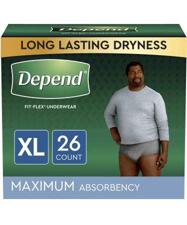 Depend Night Defense Adult Incontinence Underwear for Men, Overnight,  Disposable