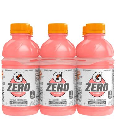 Gatorade G Zero Thirst Quencher, Strawberry Kiwi, 12oz Bottles (6 Pack)